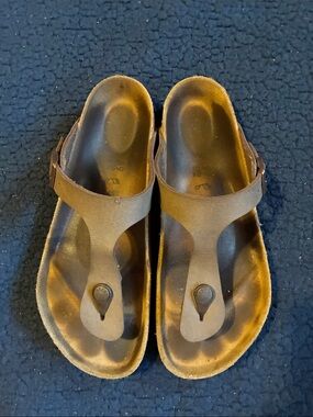 Birkenstock brown women T-Strip Flip Sandals